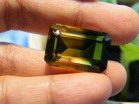 พลอย มิสติกโทพาส รูป รูปแปดเหลี่ยม  MYSTIC TOPAZ Gemstone 15X21 MM    มม (1 เม็ด) OCTAGON  Shape (1 pcs)24 CARATS