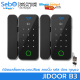 (ราคาขายส่ง) SebO Jidoor B3 Digital Door Lock ดิจิตอลล็อค ปลดล็อคด้วย ลายนิ้วมือ รหัส บัตร รีโมท กุญแจ ติดตั้งง่าย ไร้สาย ใช้กับประตูกระจกบานเปลือยได้