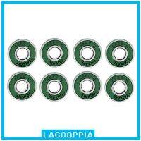 (Lacoopia) ลูกปืน ABEC 11 ไร้แรงเสียดทาน แบบหลากสี สำหรับสเก็ตบอร์ด โรลเลอร์สเก็ตบอร์ด 8 ชิ้น