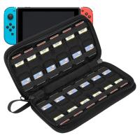 24-Slot Game Cartridge Card Holder Bag Storage Case Carrying Pouch Organizer For Switch Portable Protective Storage Bag Case Cases Covers