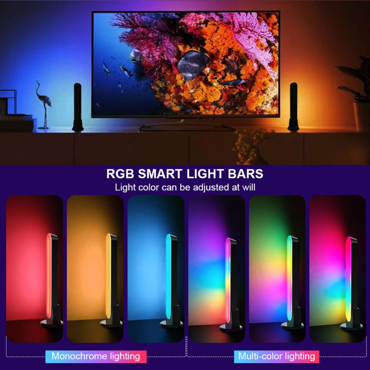 tuya-สมาร์ทไฟ-led-บาร์-rgb-ambient-ไฟแสดงอารมณ์ขาตั้งไฟ-led-มุมโคมไฟข้างเตียงสำหรับทีวีเกมพีซีปาร์ตี้ห้องนั่งเล่นตกแต่ง