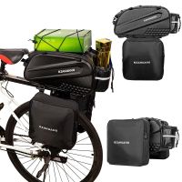 2023✐◄ 3-in-1 Bike Rack Bag Waterproof Bicycle Rear Seat Bag with 2 Side Hanging Bags Cycling Cargo Luggage Bag Pannier