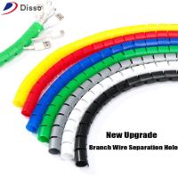 DISSO ปลอกหุ้มสายไฟ Wrap Tube สารหน่วงไฟ ป้องกันท่อ Line Organizer Spiral Wire Organizer ตัวป้องกันสายไฟ