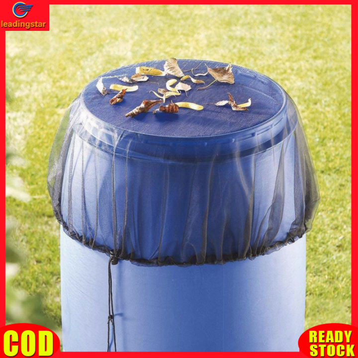 leadingstar-rc-authentic-3-pack-mesh-cover-for-rain-barrels-with-drawstring-outdoor-rain-barrel-netting-screen-for-preventing-fallen-leaves-debris