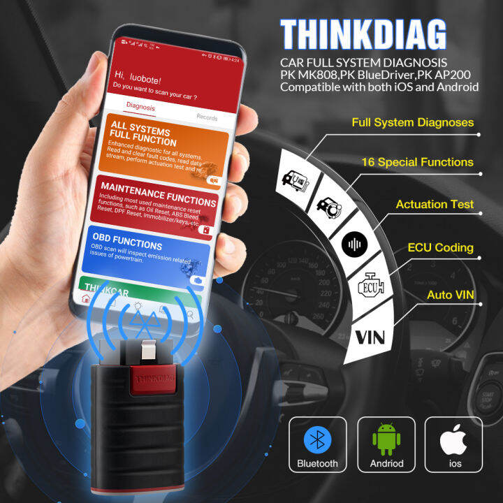 อะไหล่รถยนต์2023-thinkcar-thinkdiag-ระบบเต็มรูปแบบ16รีเซ็ทการเข้ารหัส-ecu-แอคทีฟทดสอบซอฟต์แวร์โปรอัพเกรดวินิจฉัยรถ-obd-2-obd2เครื่องมือแสกน87tixgportz