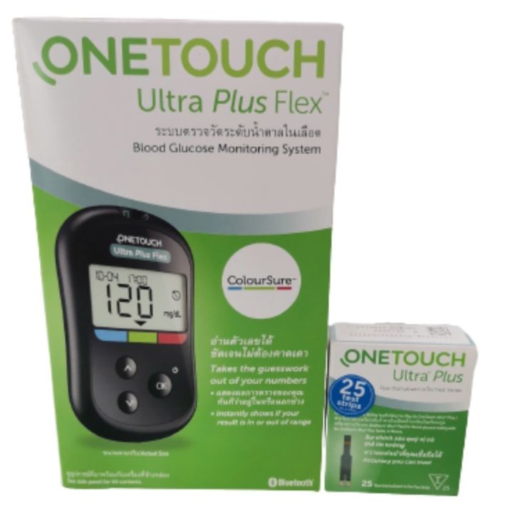 One Touch Ultra Plus Flex Blood Glucose Monitoring System with 25