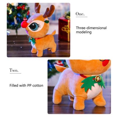 Christmas Santa Claus Stuffed Toy Doll Merry Christmas Home Decor Deer Toys Elk