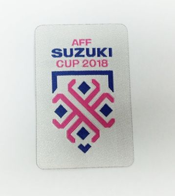 AFF SUZUKI CUP 2018  BADGE   Original 1 Pcs อาร์ม AFF 2018 สีเงิน ของแท้