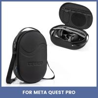 กระเป๋าเก็บของพกพาสำหรับ Meta Quest Pro Travel เคสพกพากระเป๋าถือกึ่งวงกลมอุปกรณ์เสริมแว่น VR