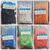 300PCS/LOT 6Colors 3x100mm Standard Self Locking Plastic Nylon Cable Ties Wire Lines Zip DIY Fasteners &amp; Hardware Dropshipping