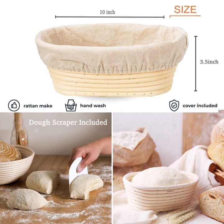 2-packs-10-inch-oval-shaped-bread-proofing-basket-baking-dough-bowl-gifts-for-bakers-proving-baskets-for-sourdough-bread-slashing-scraper-tool-starter-jar-proofing