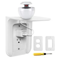 Industries Wall Mounted Bathroom Standard Shelf Power Socket Storage Organizer Suitable for Cell Phone Power Tools Toothbrush Docks Stands