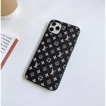 LV Black Leather iPhone Case Online