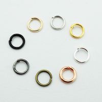 100-300Pcs/lot Silver/kc gold/black/Bronze/Gold Open Circle Jump Rings open single loop for DIY Necklace Bracelet Jewelry Making Spine Supporters