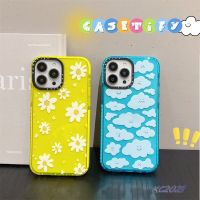 พร้อมส่ง TIFY【Funny Clouds Flowers】เคสโทรศัพท์มือถือ ซิลิโคนนิ่ม ใส กันกระแทก ลายก้อนเมฆ สําหรับ iPhone 14 13 12 7 8 X XR XS