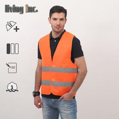 เสื้อกั๊กสะท้อนแสง เสื้อจราจร เสื้อสะท้อนแสง Reflective Vest เสื้อกั๊กทำงาน เสื้อสะท้อนแสงรุ่นเต็มตัว