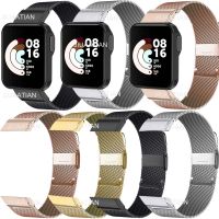 สร้อยข้อมือสําหรับ Xiaomi Redmi Watch 3 Active Strap Redmi Watch 2 Lite Bracelet Mi Watch Lite Milanese Stainless Steel Wristband