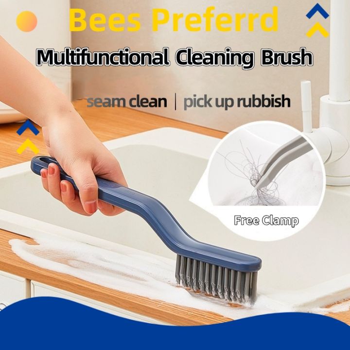 Multifunctional 2 in 1 bathroom cleaning brush