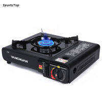 SportsTop Outdoor เตาบิวเทนกลางแจ้งใช้พลังงานน้อยลง Adjustable Damper Firepower Hot Pot Cassette Stove