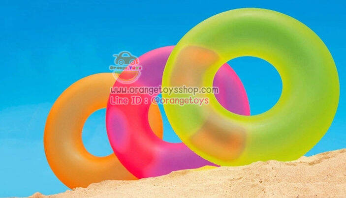 ขนาด-36-นิ้ว-ห่วงยาง-สีสะท้อนแสง-intex-59262-neon-swim-ring-91-cm-สีชมพู-สีเขียว-สีเลม่อน-นีออน-รหัสสินค้า-59262