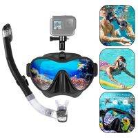 Scuba Mask Snorkel Tube Set Diving Mask Anti-Fog Swimming Snorkeling Goggles with Mount For GoPro Underwater Sports Camera