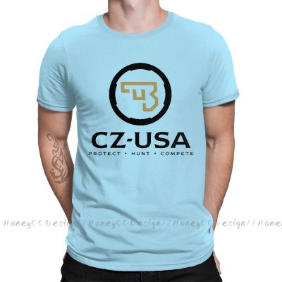Glock Handgun Cz Usa Print Cotton T-Shirt Camiseta Hombre For Men Fashion Streetwear Shirt Gift
