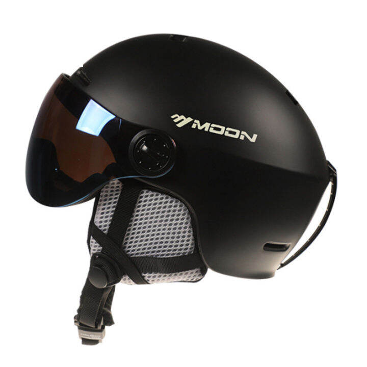 moon-high-quality-skiing-helmet-with-goggles-integrally-molded-pc-eps-ski-helmet-outdoor-sports-ski-snowboard-skateboard-helmets