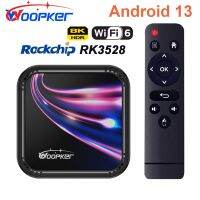 Woopker K52 13 TV Box ชิปกล่อง RK3528 UHD 8K BT5.0วิดีโอ6รองรับการค้นหา Google เสียงกล่องสมาร์ททีวีกล่องรับสัญญาณ