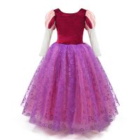 [New product in stock] European and American Halloween clothing childrens purple long hair princess skirt short skirt Magic Miracle Princess lepei performance clothing quality assurance 8VS3TH