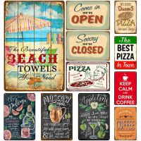 Advertisement Posters Fruit Metal Tin Sign Plaque Iron Painting Fast Food