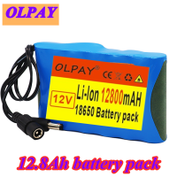 100 Original 12V แบตเตอรี่12.8Ah 18650ไอออนแบบชาร์จไฟได้ความจุ DC 12.6V 12800mAh กล้องวงจรปิด CAM Monitor