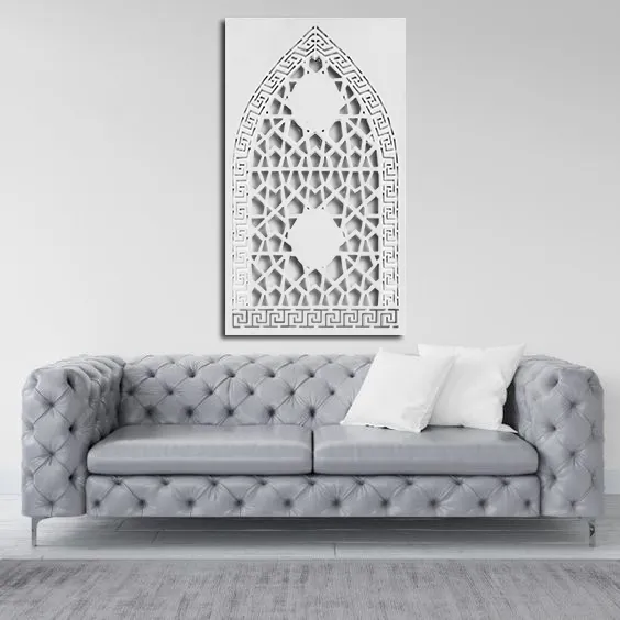 Islamic pattern arabic art wall panel decoration cut out kerawang