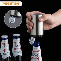 Automatic Beer Bottle Opener With Magnet Kitchen Accessories Beer Soda Cap Red Wine Bottle Opener Bar Kitchen Tool Bar Wine Tools