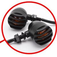 1Pcs Retro Motorcycle Turn Signals Light Bulb Blinker Lights Metal Indicators Light 12V 5W