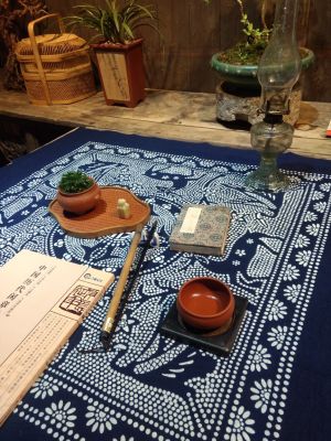 （HOT) ผ้าบาติกสองด้านผ้าพิมพ์สีฟ้าผ้าบ้านชาติพันธุ์โรงน้ำชาบ้านไร่ผ้าปูโต๊ะผ้าปูโต๊ะผ้าปูโต๊ะน้ำชา