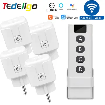 Smart Home Plug Wireless Power Outlets Light Switch Socket US EU UK 16A  Electrical Smart Plug 433MHz Remote Control