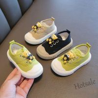 【hot sale】 ♝♗ C19 Childrens Canvas Shoes Girls Korean Version Kindergarten Indoor Sports Boys Sneakers Casual Toddler Shoes