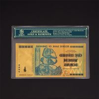 【YD】 Zimbabwe Currency Paper trillion Dollars Gold Banknotes Copy Original Money Collection And Business