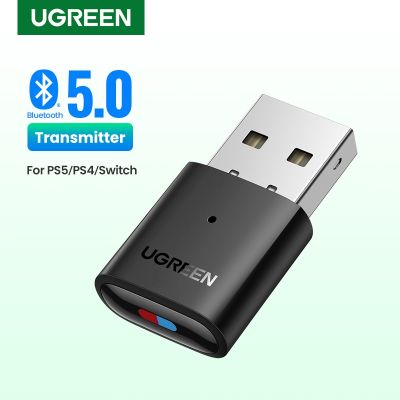 UGREEN อะแดปเตอร์รับ แปลงสัญญาณบลูทูธ 5.0 ไร้สาย แบบเสียบ USB สำหรับหูฟัง PC เกม Switch&amp;PS5