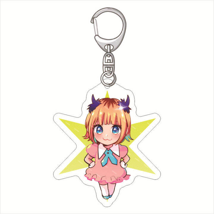 oshi-no-ko-keychain-anime-keyring-acrylic-cute-bag-pendant-cartoon-hoshino-ai-ruby-aquamarine-arima-kana-mem-cho-gift