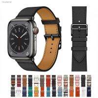 ◄ Genuine Leather Strap For Apple Watch Band 49mm 45mm 41mm 44mm 42mm 40mm Men/Women Wristband For iWatch Ultra 8 7 6 5 4 SE Belt