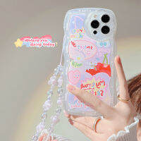 Apple เคสโทรศัพท์มือถือ iPhone 14/13/12/11/X/x/xr สไตล์กราฟฟิตีสองมิติ12 Pro Max ซิลิโคนเคสโทรศัพท์มือถือ14 Plus นุ่มสายคล้องแบบมีเคส13เส้นขอบคลื่นขนาดเล็กเคสโทรศัพท์มือถือ