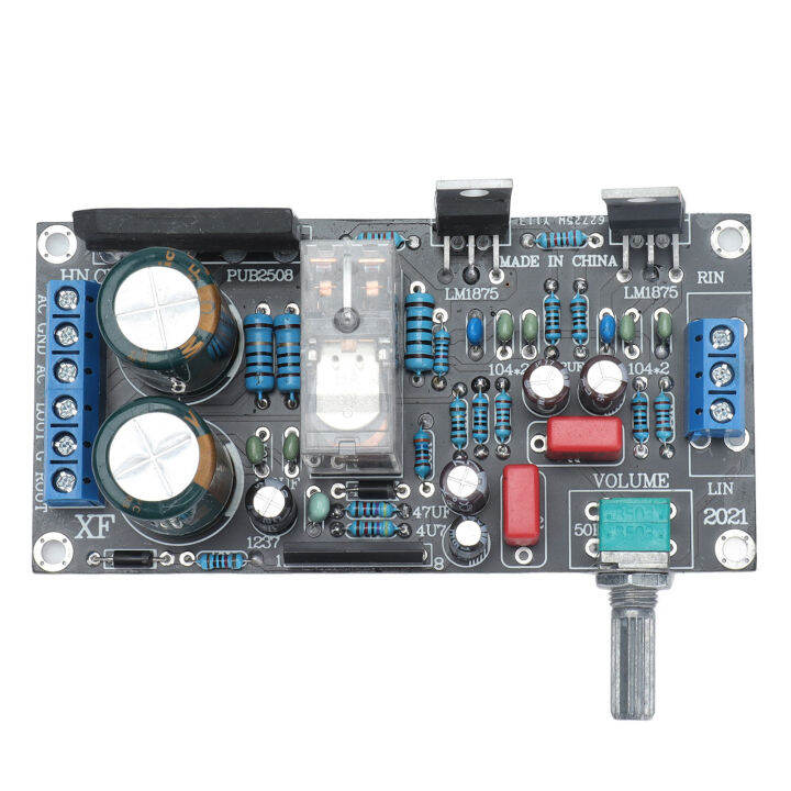 เครื่องขยายเสียง2-0-dual-channel-ลำโพงป้องกันปรับระดับเสียง-lm1875t-สำหรับ2030