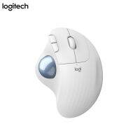 Logitech ดั้งเดิม ERGO เมาส์ M575ไร้สายบลูทูธแทร็คบอลเมาส์มือถือเมาส์ออกแบบตามหลักการยศาสตร์เกมอุปกรณ์วาดรูป CAD มืออาชีพที่สร้างสรรค์