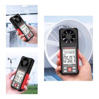 1Pc HABOTEST HT605เครื่องวัดความเร็วลมแบบดิจิตอล Wind Speed Air Velocity Temperature Humidity Tester yzer Gauge Meter