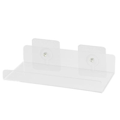【CW】 Floating Shelf Transparent Security With Removable Rail Wall Router Set-top Display