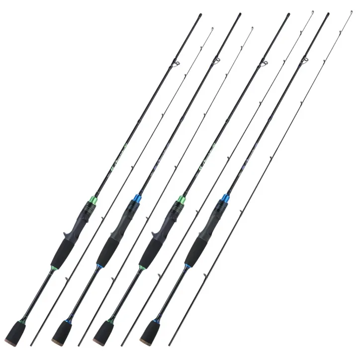 Sougayilang UL คันเบ็ดด้ามจับคาร์บอนไฟเบอร์ สำหรับตกปลา แบบ 2 ส่วนเบ็ด