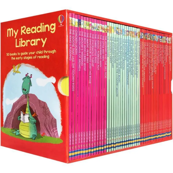 50-books-set-usborne-my-second-reading-library-box-set-learn-english