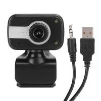 ↂ Computer Camera Built-In Microphone Black Silver High-Definition Image for Desktop / PC Webcam USB Web Camera