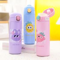 Spot goodsCute Cartoon Thermos Bottle For Children Stainless Steel Thermal Mug Vacuum Flask Travel Insulated Cup Kids Thermal Water Bottle